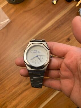 Stainless Steel Royal Oak style Casual Watch with White Dial